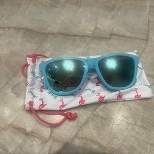 Never worn Goodr sunglasses, aqua